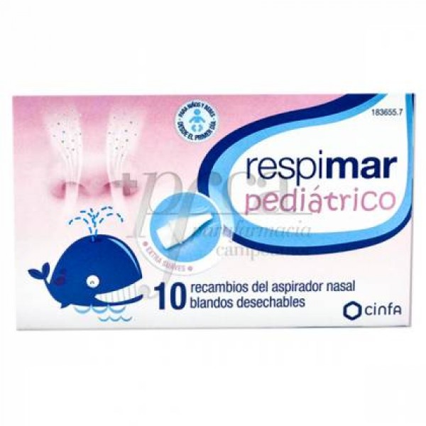 Respimar Pediatrico Aspirador Nasal Recambios 10